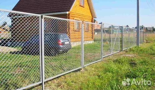 Забор, сетка рабица