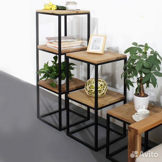 Стеллаж-горка в стиле лофт