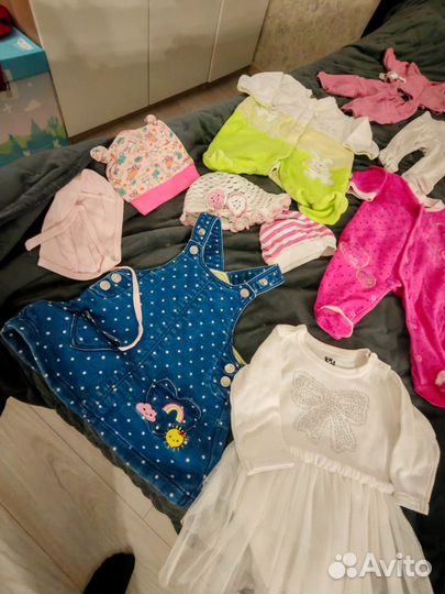 Вещи пакетом на девочку 62-68