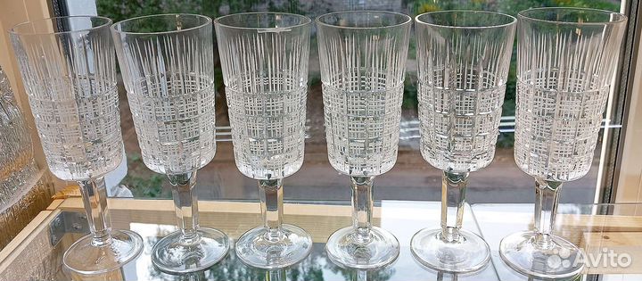 Хрустальные фужеры лзхс винтаж СССР