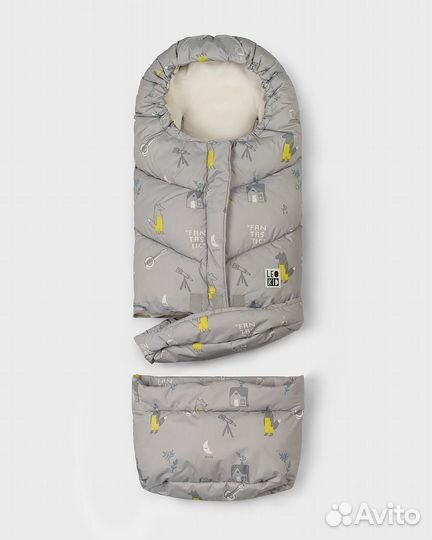 Зимний конверт в коляску leokid