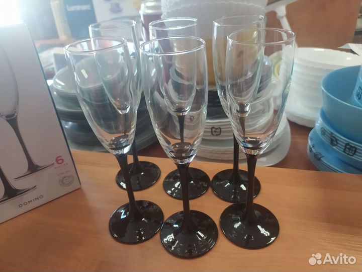 Н-р бокалов для шампанского Luminarc Domino 170мл