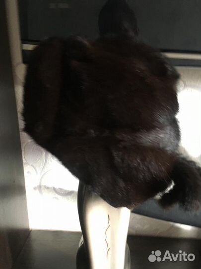 Норковая шапка женская ушанка