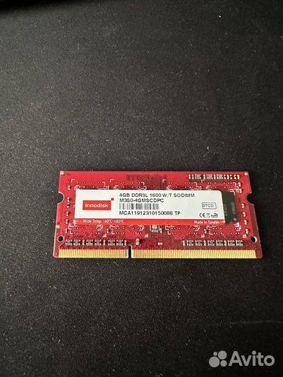 Ddr3l 1600 sodimm 4gb