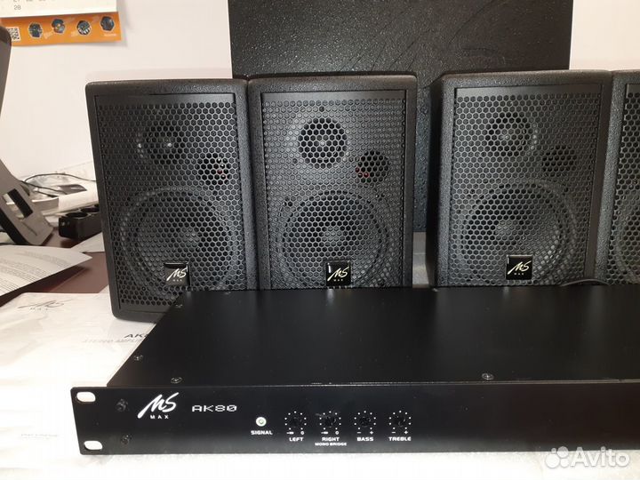 Премиум комплект фонового звука 400Вт новый