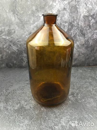 Аптекарская банка коричневое стекло СССР 5л
