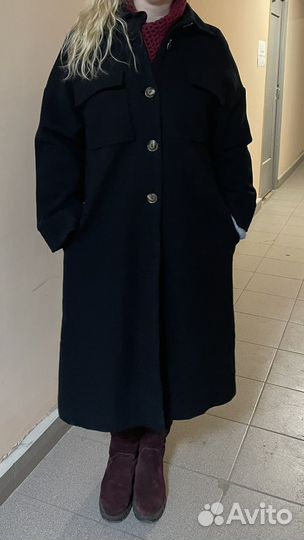 Пальто женское демисезонное 46 черное