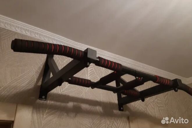 Турник 5 хватов настенный усиленный 250 кг чёрный