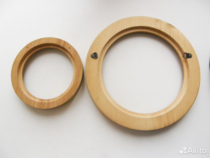 Рамки для фотографий деревянные круглые