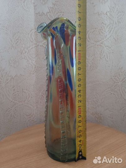 Ваза цветное стекло СССР