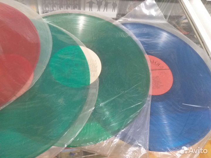 Виниловые грампластинки цветные