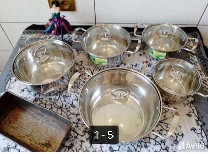 Кастрюли для индукции 5 шт