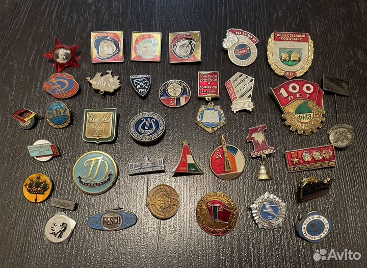 Значки СССР Фестиваль 1957 Ленин лазерная резка