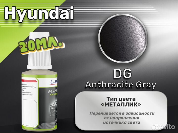 Подкраска Luxfore (Hyundai DG Anthracite Gray)