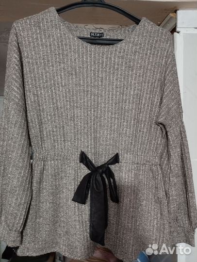 Трикотажная кофточка с люрексом