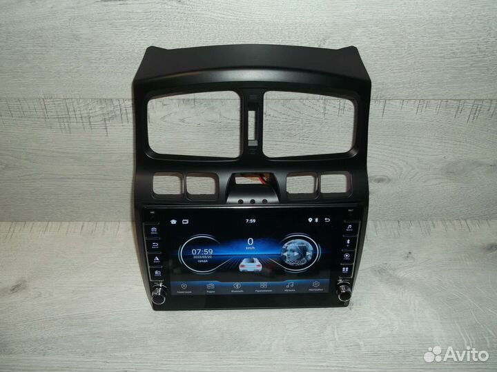 Магнитола Hyundai Santa Fe SM Android с кнопками