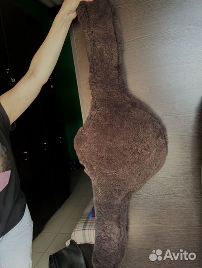 Мех на подпругу коричниевый