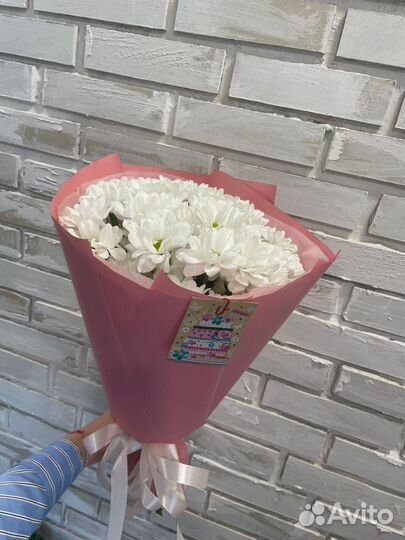 Цветы букет хризантем