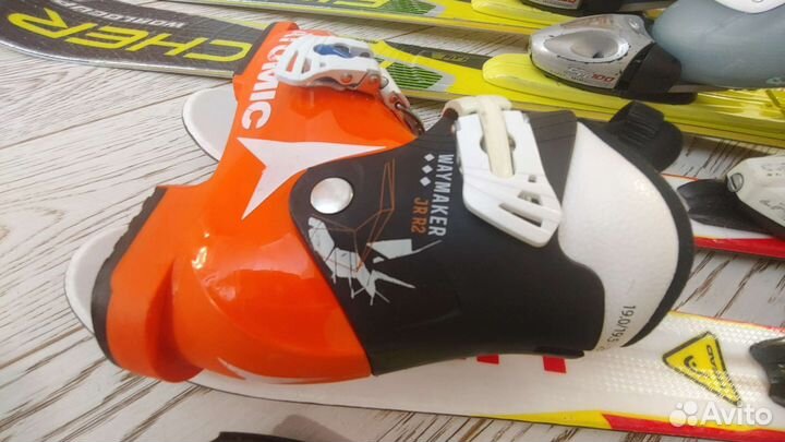 Горнолыжные ботинки и лыжи горные детские 90–133