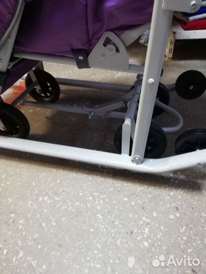 Детские санки коляска с колесами