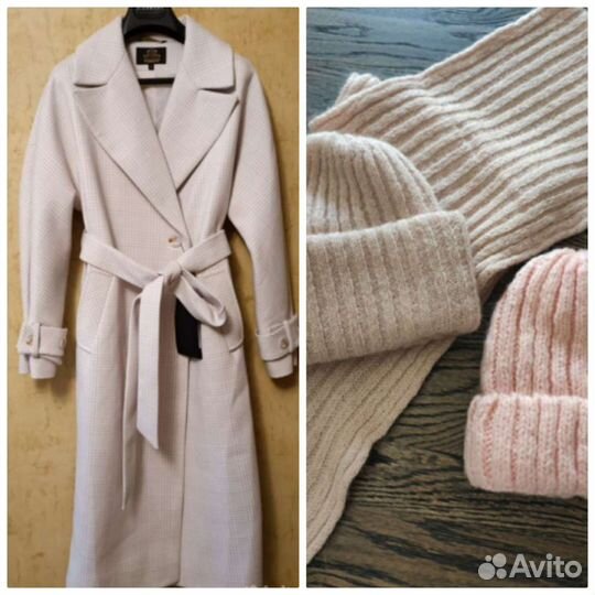 Шапка шарф пальто (42-48)