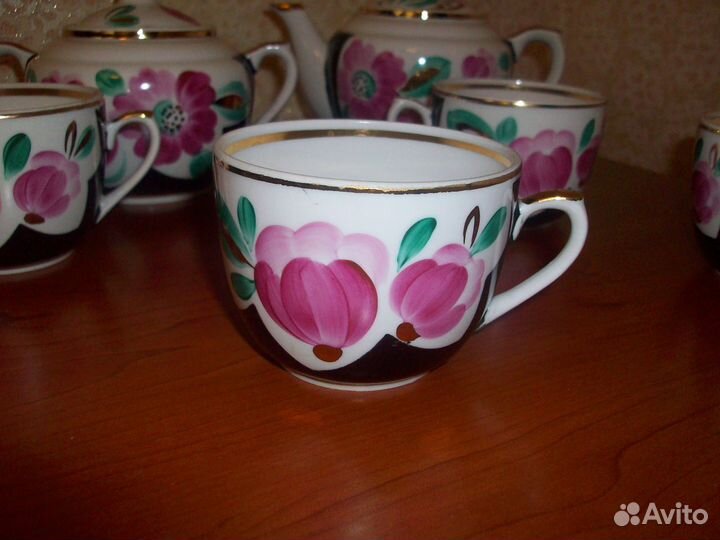 Фарфор Вербилки крытьё роспись СССР попредметно от