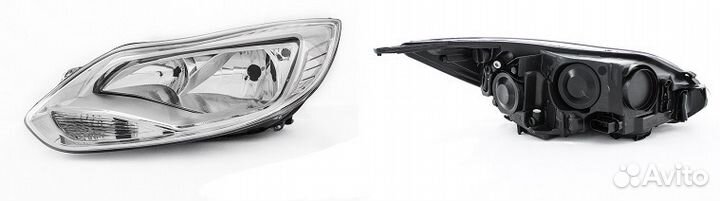 Ford focus 3 фары хром