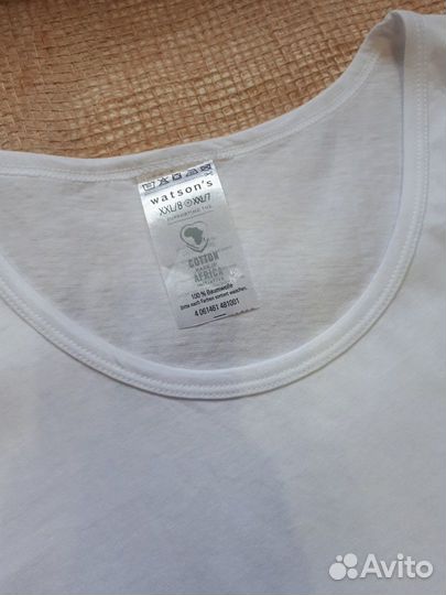 Майка мужская белая базовая 54-56 новая Германия