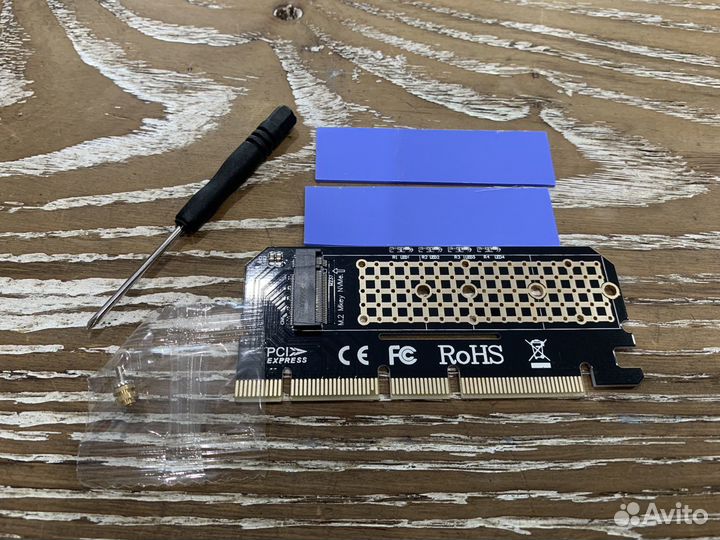 Переходник адаптер PCI-E X16 m.2 nvme m2