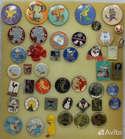 Детские значки СССР Школьные Мультфильмы Сказки