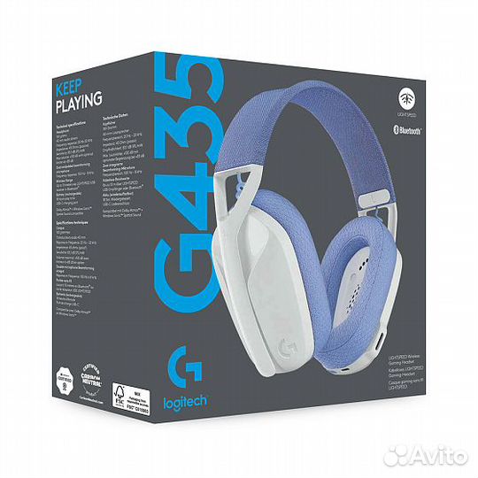 Беспроводные наушники Logitech G435