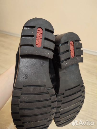 Ботинки замша/кода Rieker