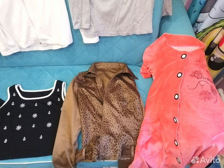 Женские вещи пакетом, 44 размер, б/у, 9 штук