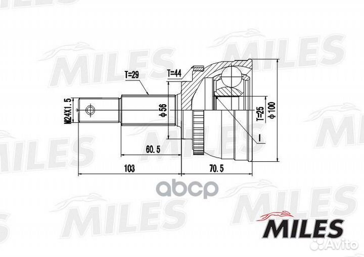 ШРУС nissan maxima IV A33/X-trail T30 2.0-3.0