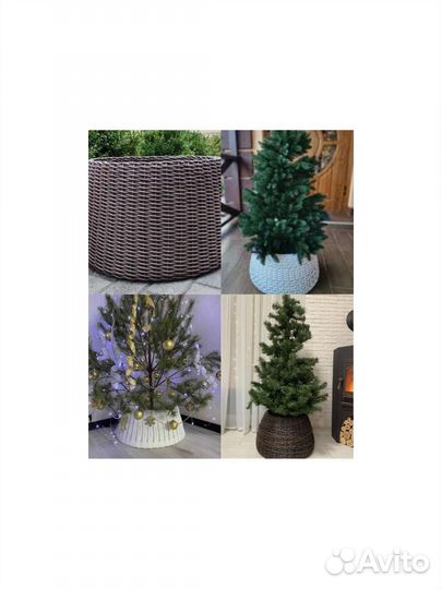 Плетёная юбка под ёлку