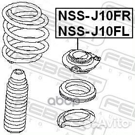 Опора переднего амортизатора левая NSS-J10FL Fe