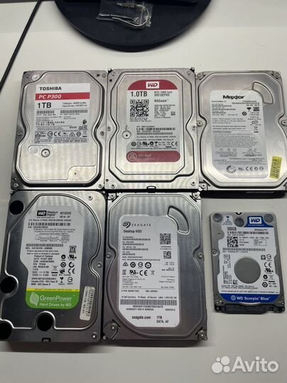 Жесткие диски разные (250гб, 500гб, 1тб)