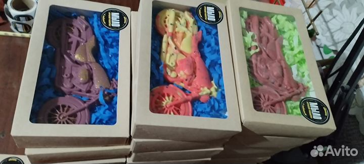 Мотоцикл из мыла(ручная работа)