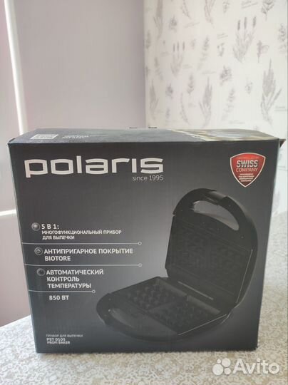 Мультипекарь вафельница 5в1 полярис