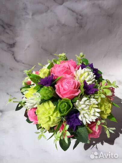 Букет/выпускной/подарок/ день рождения/ из мыла