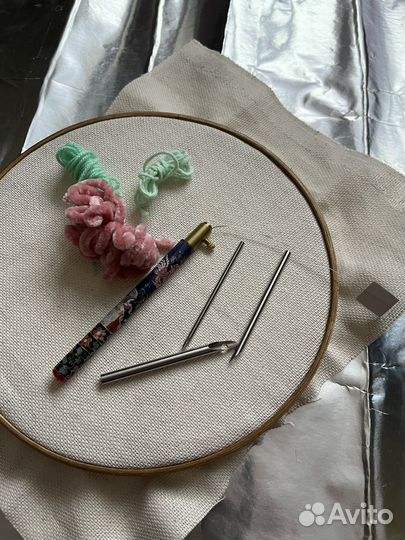 Игла для ковровой вышивки набор punch needle