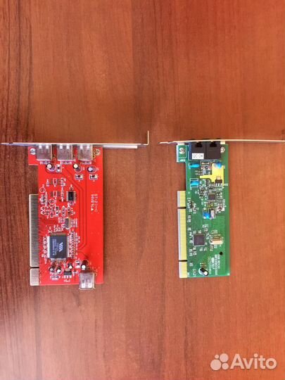 PCI сетевые карты, USB2 контролеры, модем