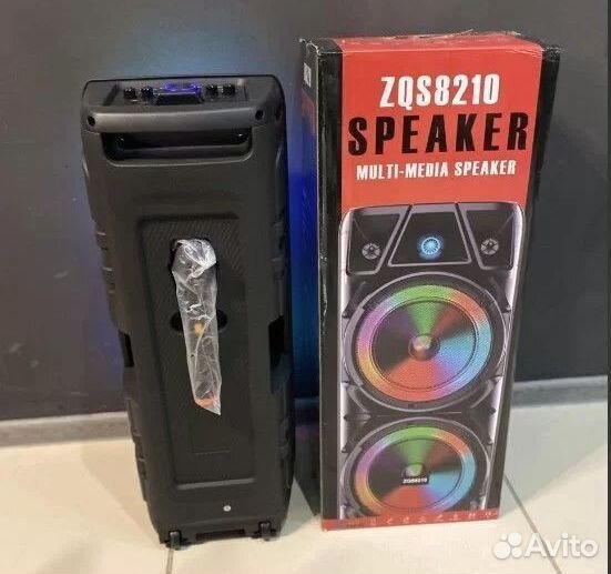 Блютуз колонка большая с микрофоном