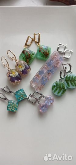 Серьги ручной работы