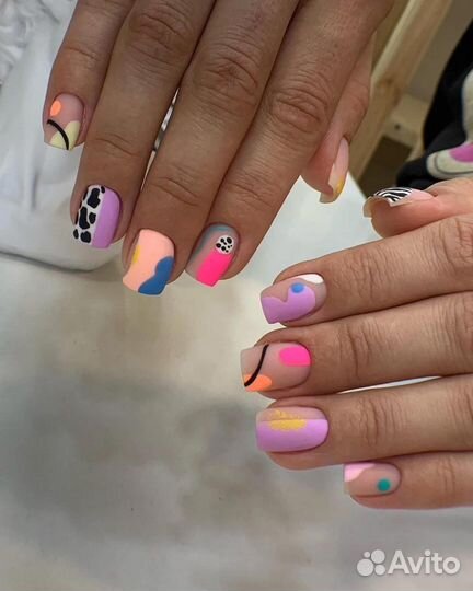 Гель лак маникюр ногти