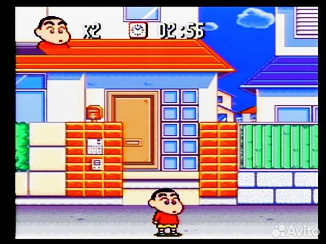 SFC snes Crayon Shin-Chan Arashi wo Yobu Enji ntsc