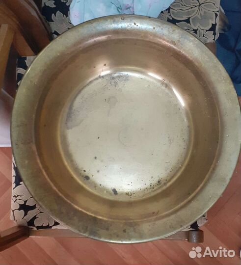 Латунный таз