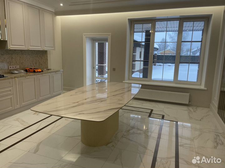 Стол обеденный из керамогранита