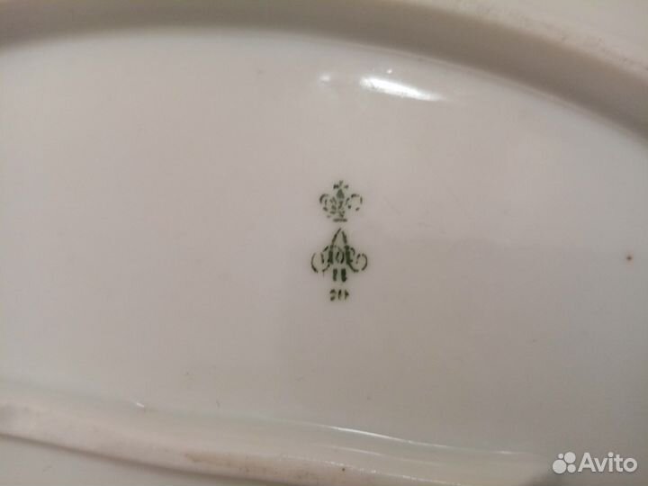 Тарелка Блюдо Корбиевский Сервиз фарфор ифз А ll