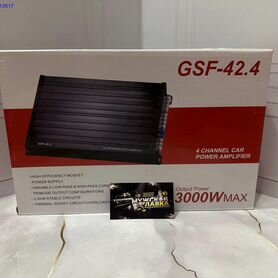 Aвтoмoбильный уcилитeль GSF-42.4 3000W 4-кaнальный